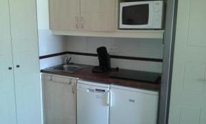 Kuchnia lub aneks kuchenny w obiekcie APPARTEMENT CAP ESTEREL CLIMATISE VUE MER