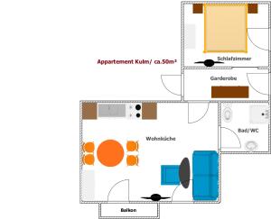 Κάτοψη του Appartements-Restaurant Schwaiger