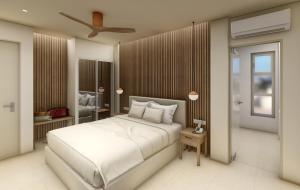 Posteľ alebo postele v izbe v ubytovaní AGRELLI Hotel & Suites