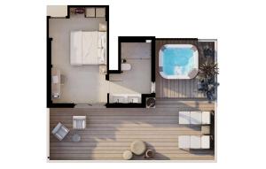 Plán poschodí v ubytovaní AGRELLI Hotel & Suites