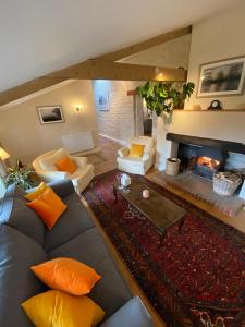 A seating area at The Long Barn