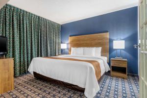 Un pat sau paturi într-o cameră la Quality Suites