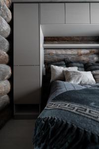 Llit o llits en una habitació de Villa Lake Ruka