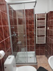 Łazienka w obiekcie Pensjonat na Wzgórzu