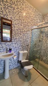 Kylpyhuone majoituspaikassa Casa Sabiá - Lençóis/BA