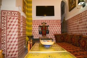 Posezení v ubytování Riad dar Rhamna + 15 fotografií