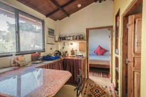 Area soggiorno di Shivapuri Heights Cottage