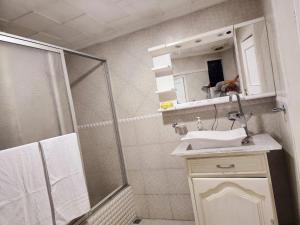 Koupelna v ubytování Departamento Parque la Libertad
