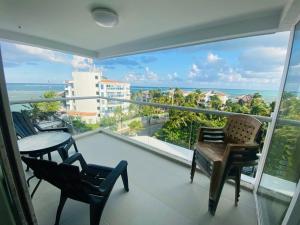 En generel havudsigt eller havudsigten taget fra lejligheden