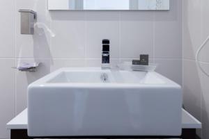 Koupelna v ubytování Hotel Centrale