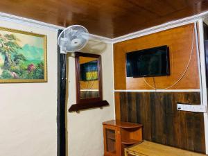 TV a/nebo společenská místnost v ubytování MOSS HEDERA HIDE CHALET