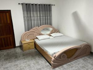 Cama o camas de una habitación en Inviting 3-Bed House in Accra