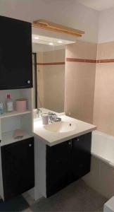 Kúpeľňa v ubytovaní Appartement lumineux, de 2 à 4 personnes avec piscine + 2 fotografie