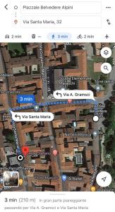 Appartamento La Corte في أوليدجو: صورة شاشة لخريطة المدينة