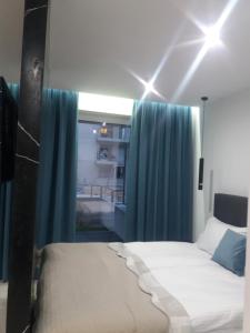 Posteľ alebo postele v izbe v ubytovaní Apartament Przystań z tarasem