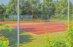 einen Tennisplatz mit zwei Tennisplätzen in der Unterkunft Amazing Home In Vlagtwedde With Jacuzzi in Vlagtwedde