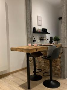 Kuchyň nebo kuchyňský kout v ubytování Namur à Mur