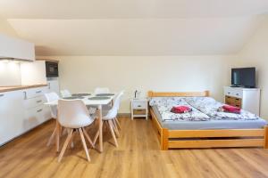 Kuchyň nebo kuchyňský kout v ubytování Apartmány Petra + 34 fotografií