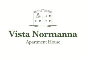 ein Logo für ein Apartmenthaus in der Unterkunft Vista Normanna in Pietra Montecorvino
