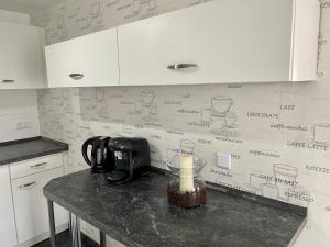 Kuchyň nebo kuchyňský kout v ubytování El Greco Ferienwohnung