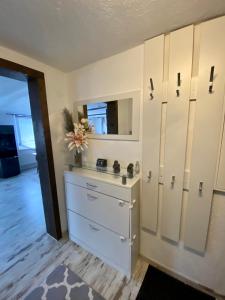 Kuchyň nebo kuchyňský kout v ubytování El Greco Ferienwohnung