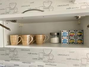 Kuchyň nebo kuchyňský kout v ubytování El Greco Ferienwohnung