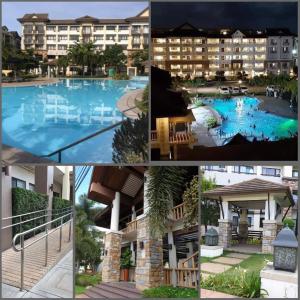 a collage of pictures of a hotel and a resort at Ri's One Oasis w Free Pool back of SM City Mall in Davao City