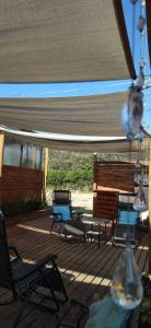 A balcony or terrace at Kineterra spa