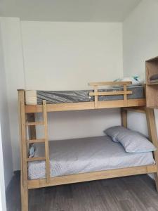 Postel nebo postele na pokoji v ubytování Cabaña en Sopetran