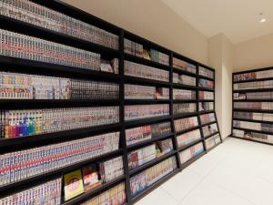 a display of video games in a store at Henn na Hotel Kagoshima Tenmonkan in Kagoshima