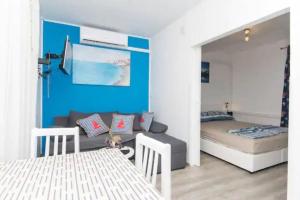 Ένα ή περισσότερα κρεβάτια σε δωμάτιο στο Dubrovnik cute little corner apartment