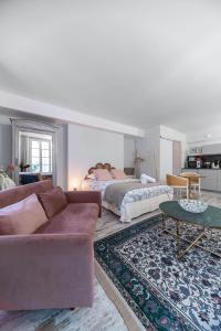 Coin salon dans l'établissement Résidence Aristide Briand - Appartements en Centre Ville