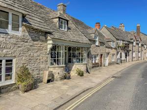 Bygningen som feriehuset ligger i