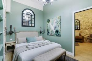 Postel nebo postele na pokoji v ubytování Charming apartment - 2BR-6P - Rue mouffertard
