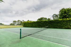 einen Tennisplatz mit einem Netz darauf in der Unterkunft The Honeypot at Newlands in Bury in Bury