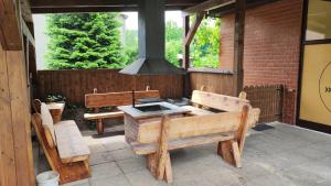 Patio nebo venkovní prostory v ubytování Sámoška - Krkonoše