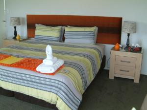 Uma cama ou camas num quarto em Baywaterviews