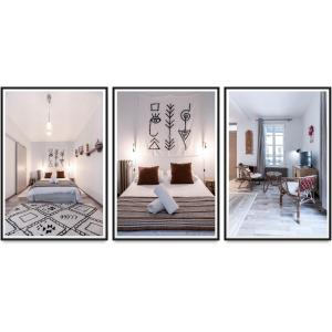 Un ou plusieurs lits dans un hébergement de l'établissement Résidence Aristide Briand - Appartements en Centre Ville