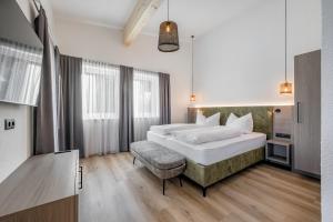 Postel nebo postele na pokoji v ubytování Camping Sölden Apartments