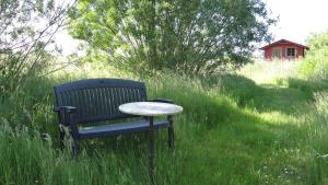 Ein Garten an der Unterkunft Ferien am Biotop