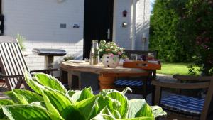 Ein Garten an der Unterkunft Ferien am Biotop
