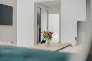 Televízia a/alebo spoločenská miestnosť v ubytovaní Sun&Sport Apartament MAJA z ogródkiem