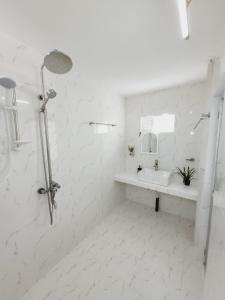 Koupelna v ubytování Vidushi Home