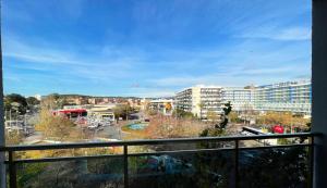 a view of a city from a balcony at Hotel Maria del Mar in Lloret de Mar