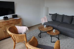 TV a/nebo společenská místnost v ubytování Ferienwohnung Graf Siegfried