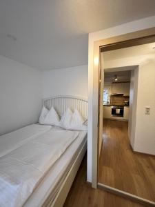 Postel nebo postele na pokoji v ubytování Peters Panoramaappartment