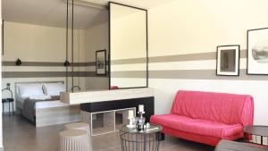 Area soggiorno di siviri suites