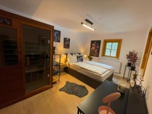 Postel nebo postele na pokoji v ubytování Chalet am Bach