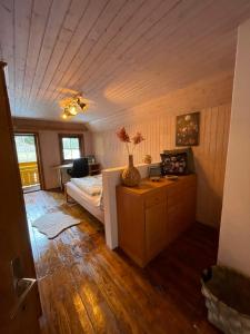 Kuchyň nebo kuchyňský kout v ubytování Chalet am Bach