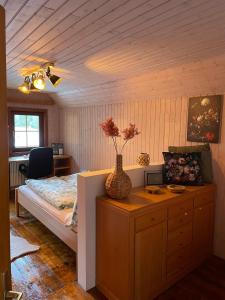 Postel nebo postele na pokoji v ubytování Chalet am Bach